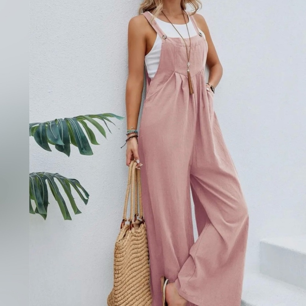 💖 ROSA CLOTHING Pink Jumpsuit